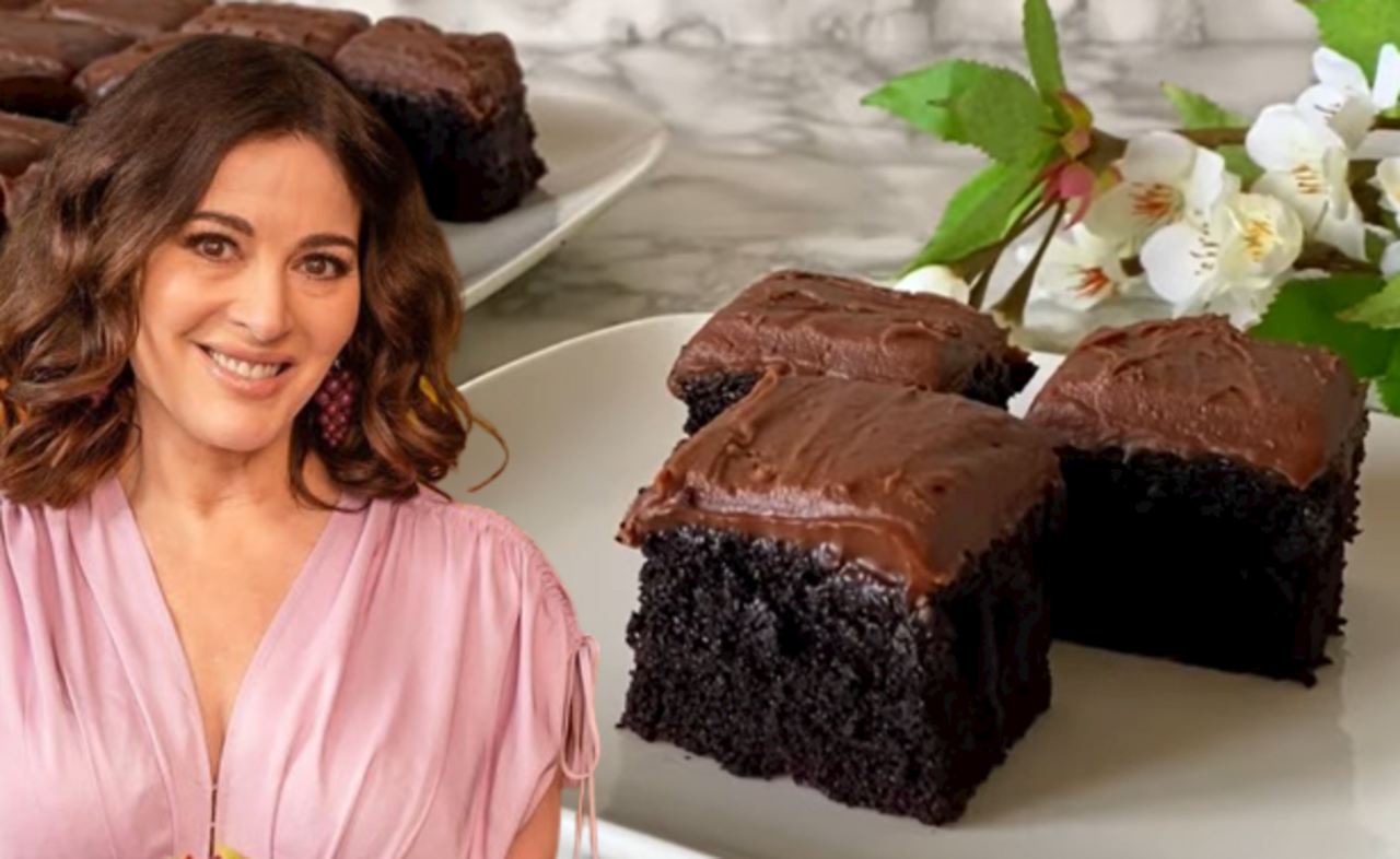 Nigella Lawson i ciasto czekoladowe