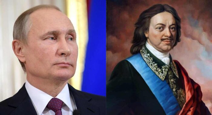 Putin i Piotr Wielki