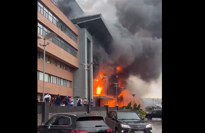 W Rosji spłonął ważny budynek? Minister aż dostał zawału