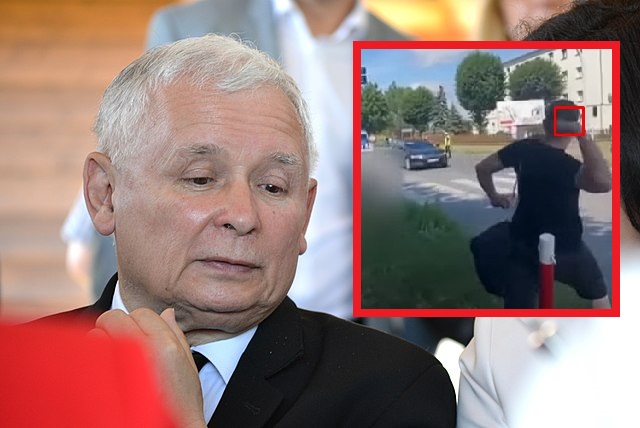 Kaczyński obrzucony jajkami w Gnieźnie