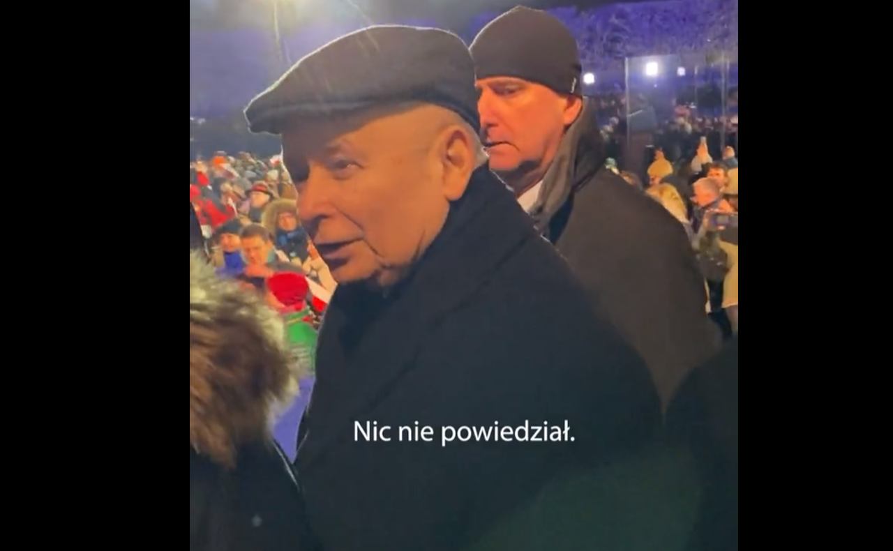 Kaczyński stwierdził po przemówieniu Bidena, że prezydent USA nic nie powiedział