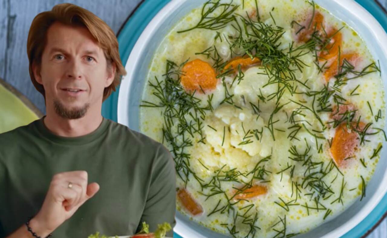 Karol Okrasa i zupa kalafiorowa.