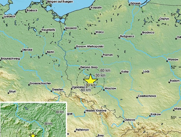 Trzęsienie ziemi na Dolnym Śląsku