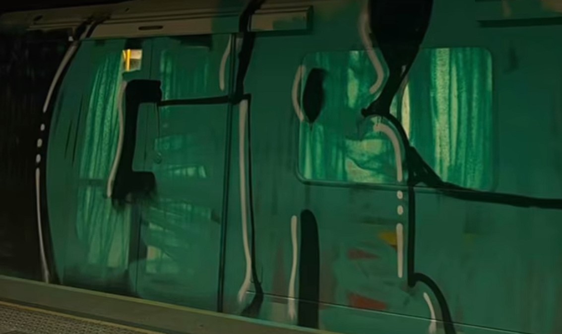 Grafficiarze zatrzymali pociąg warszawskiego metra