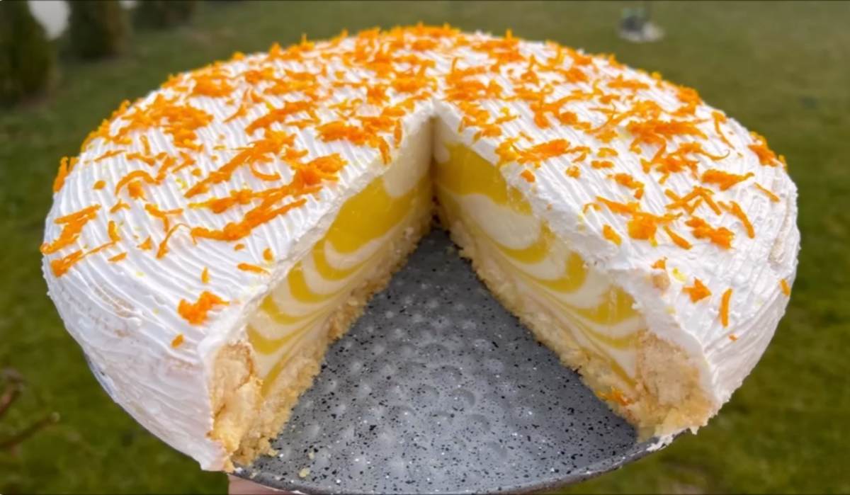 ciasto pomarańczowe bez pieczenia