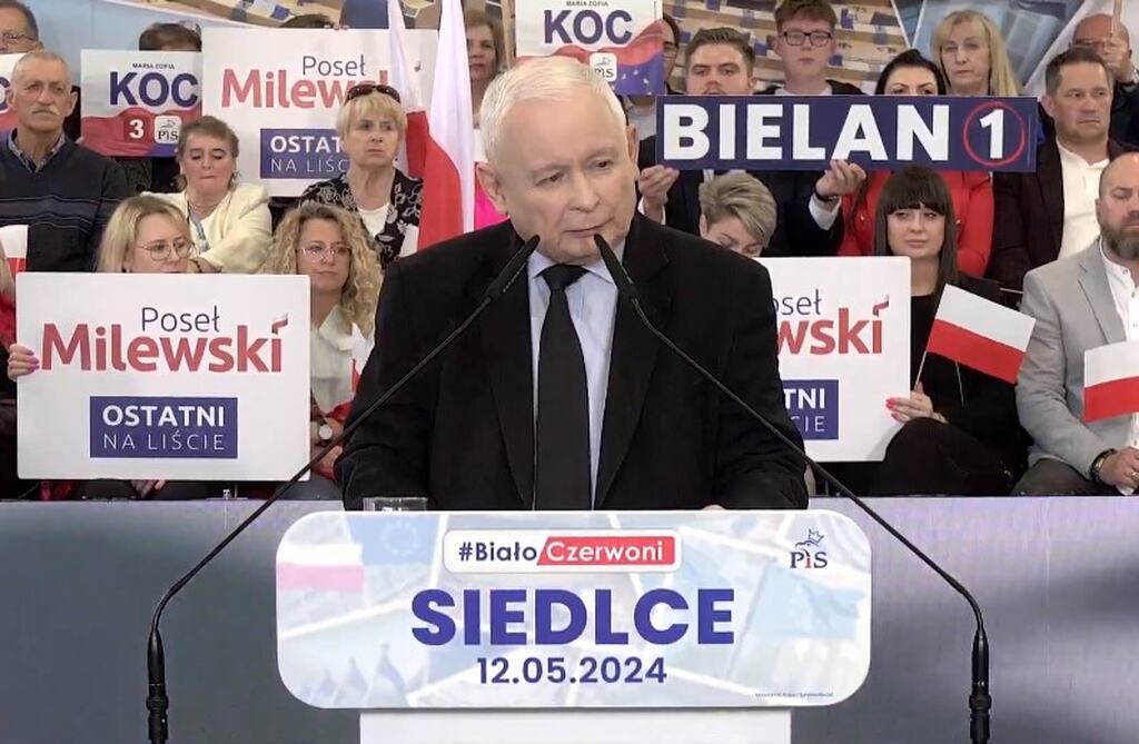 Kaczyński spotkał się z wyborcami w Siedlcach