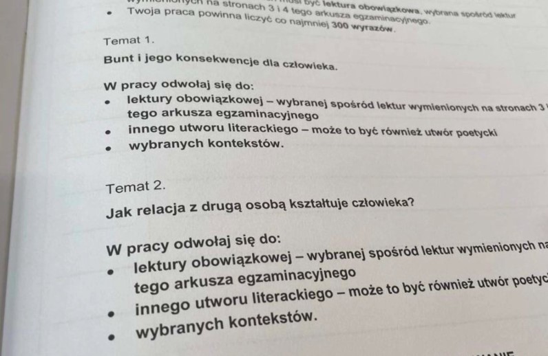 Przecieki maturalne 2024. Matura z polskiego unieważniona? 