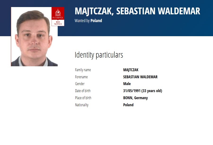 Sebastian Majtczak zostanie ekstradowany do Polski