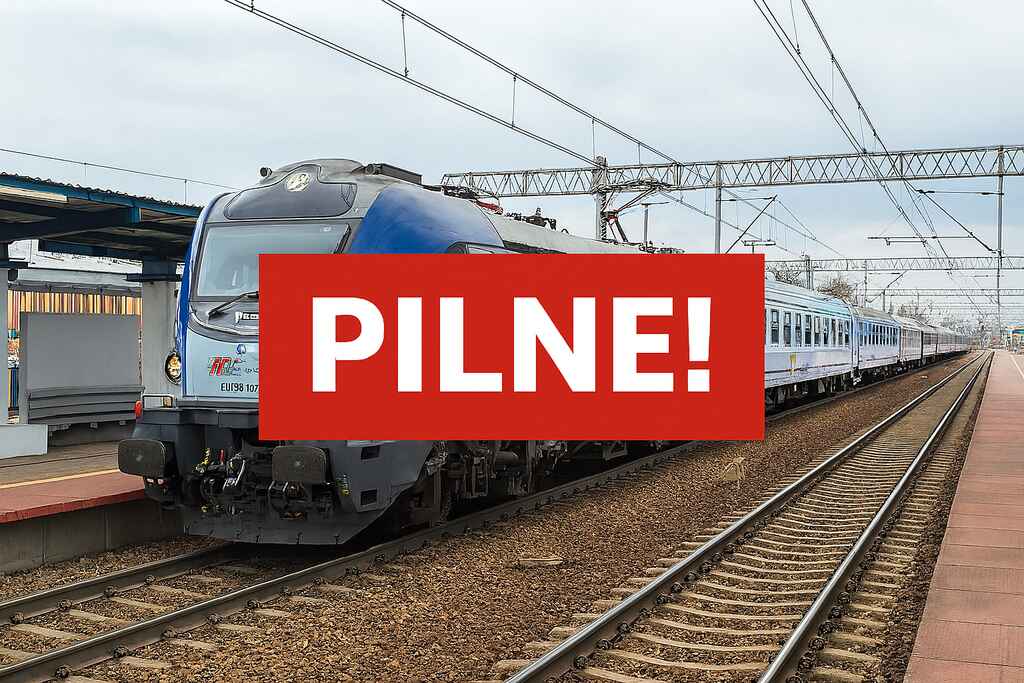 Pociągi Intercity jechał na jednym torze