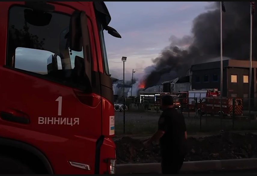 Polska fabryka zbombardowana przez Rosjan