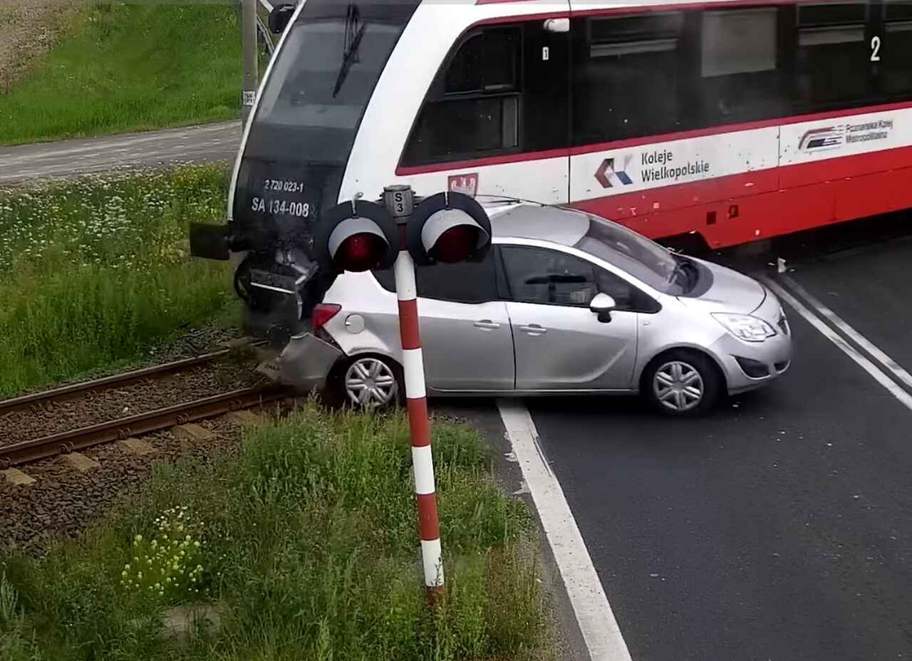 Wypadek na przejeździe