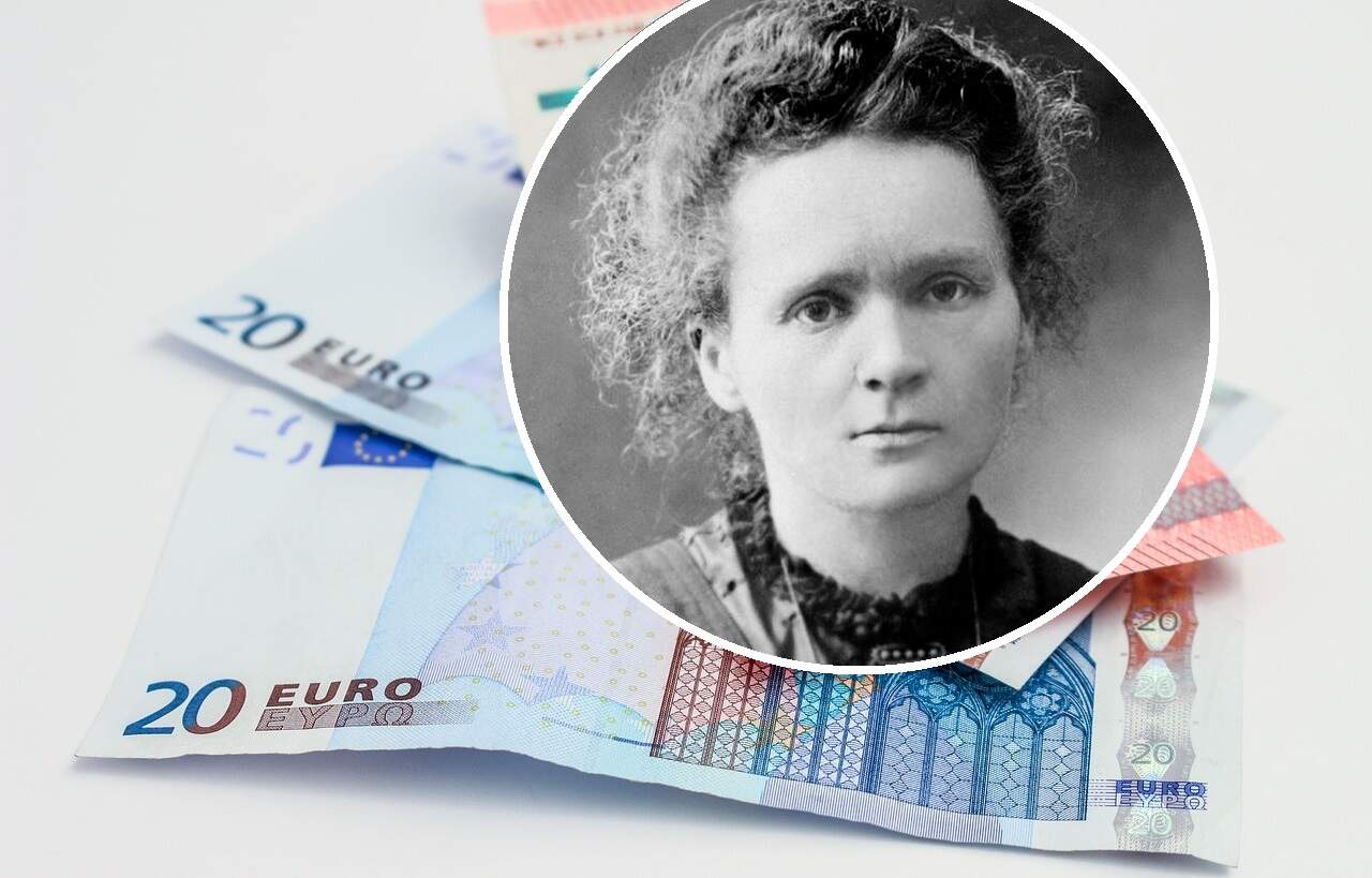 Skłodowska na banknocie 20 euro