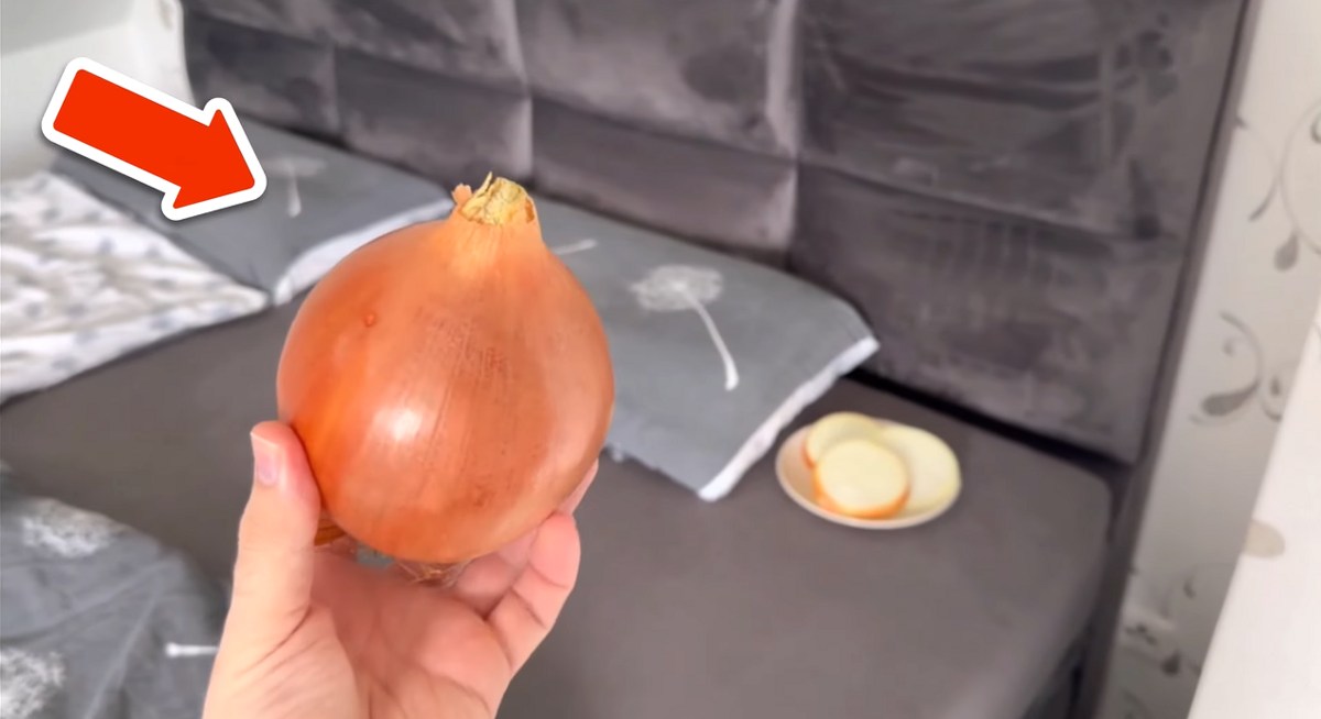 cebulę przy łóżku na noc