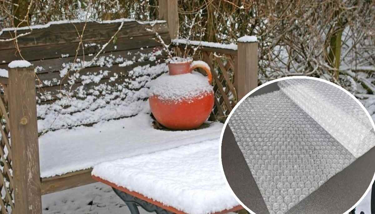 folia bąbelkowa w ogrodzie