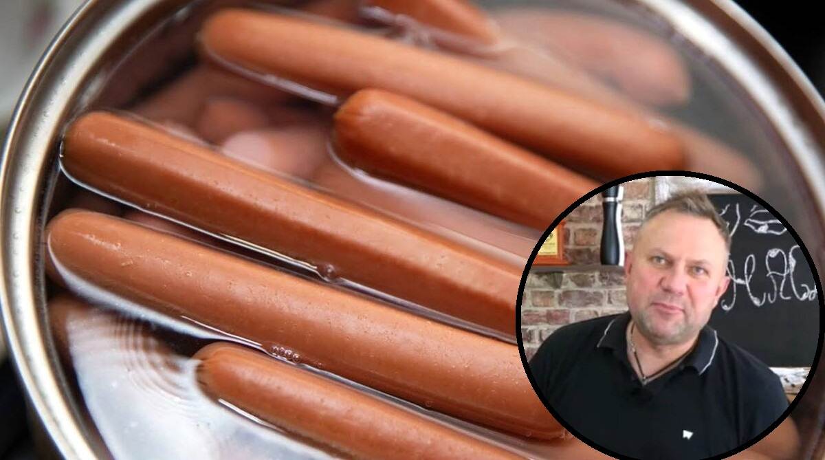 gotowanie parówek metodą Tomasza Strzelczyka