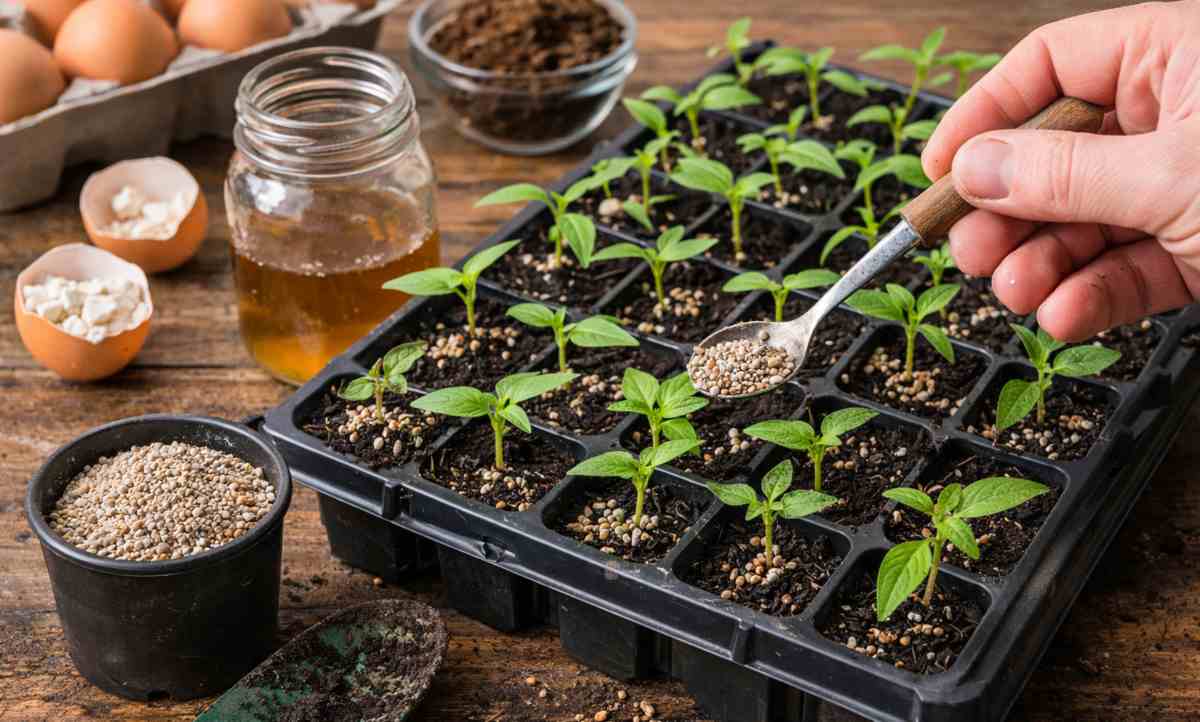 nawożenie młodych sadzonek roślin