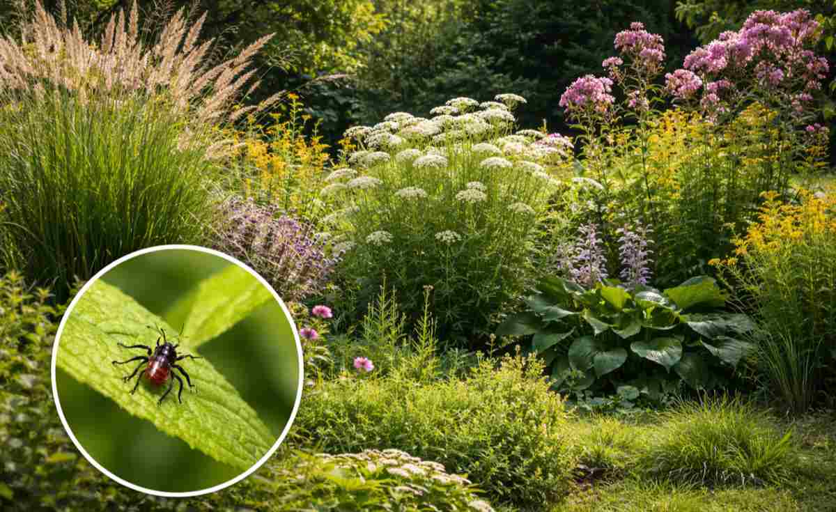 rośliny, które przyciągają kleszcze do ogrodu
