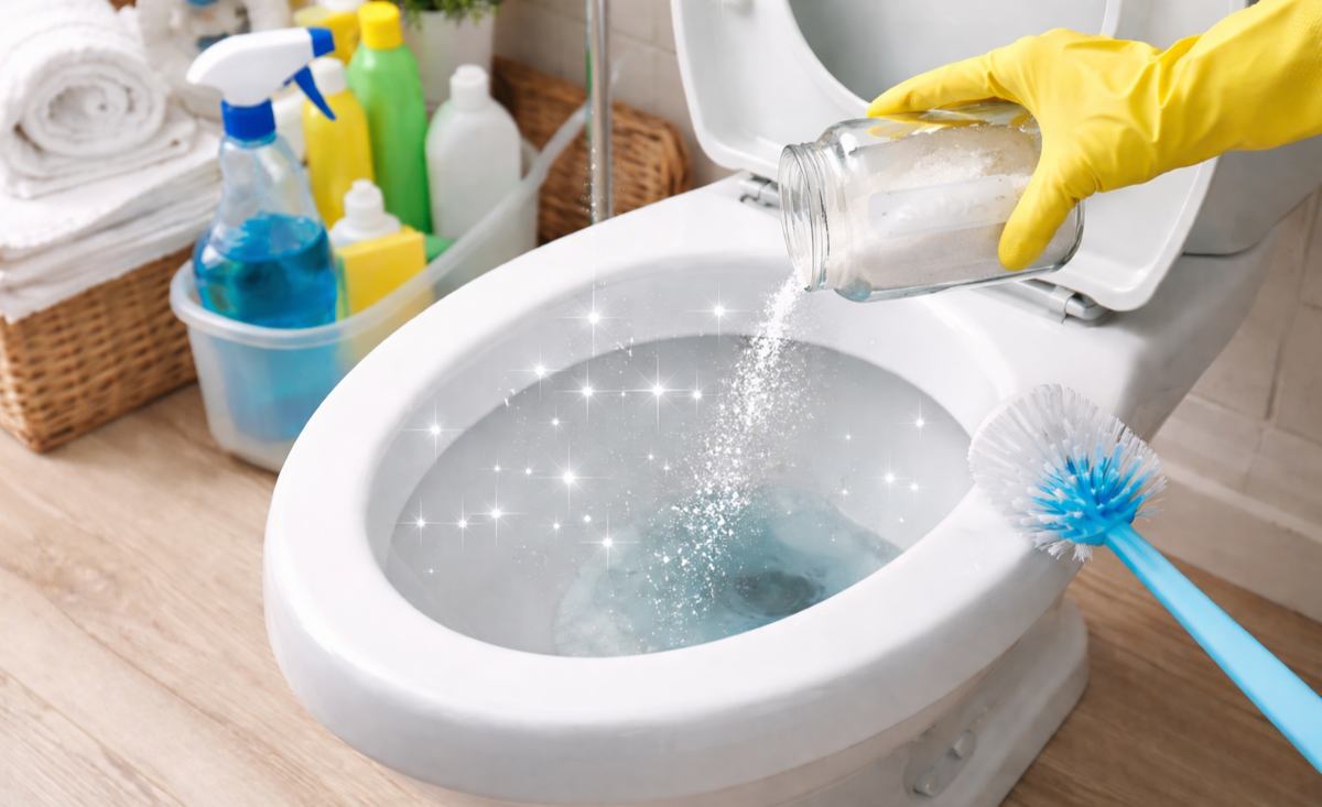 sposób na czystą i lśniącą toaletę