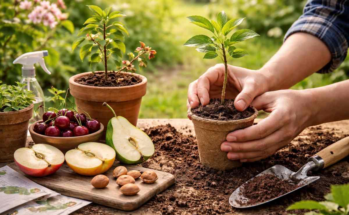 jak wyhodować drzewo owocowe z pestki