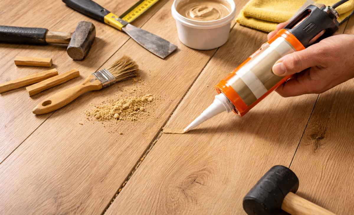 jak zniwelować szczeliny między panelami podłogowymi