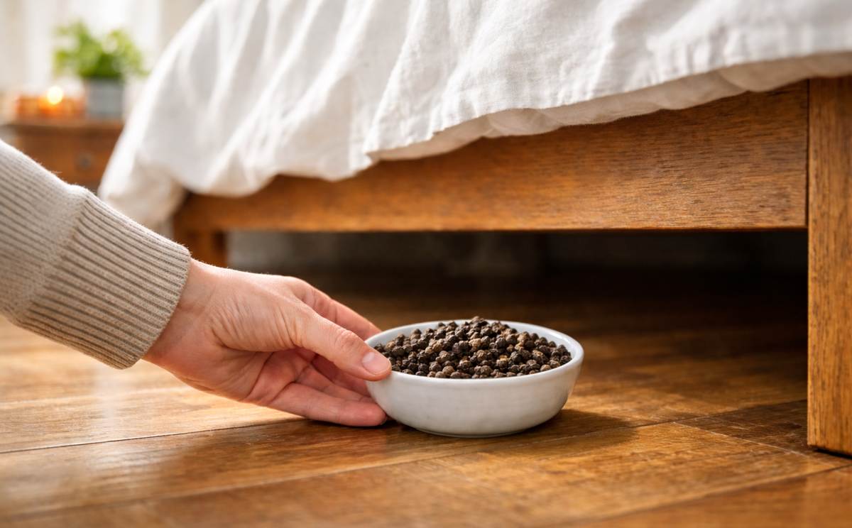 włóż pieprz pod łóżko