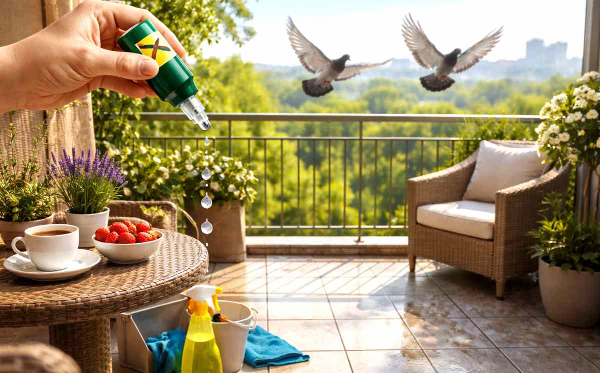 Jak zniechęcić gołębie do przesiadywania na balkonie