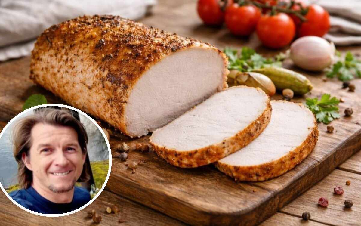 Schab pieczony w ziołach - przepis Karola Okrasy