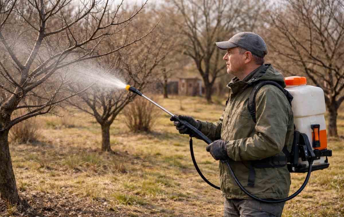 wiosenny oprysk w sadzie
