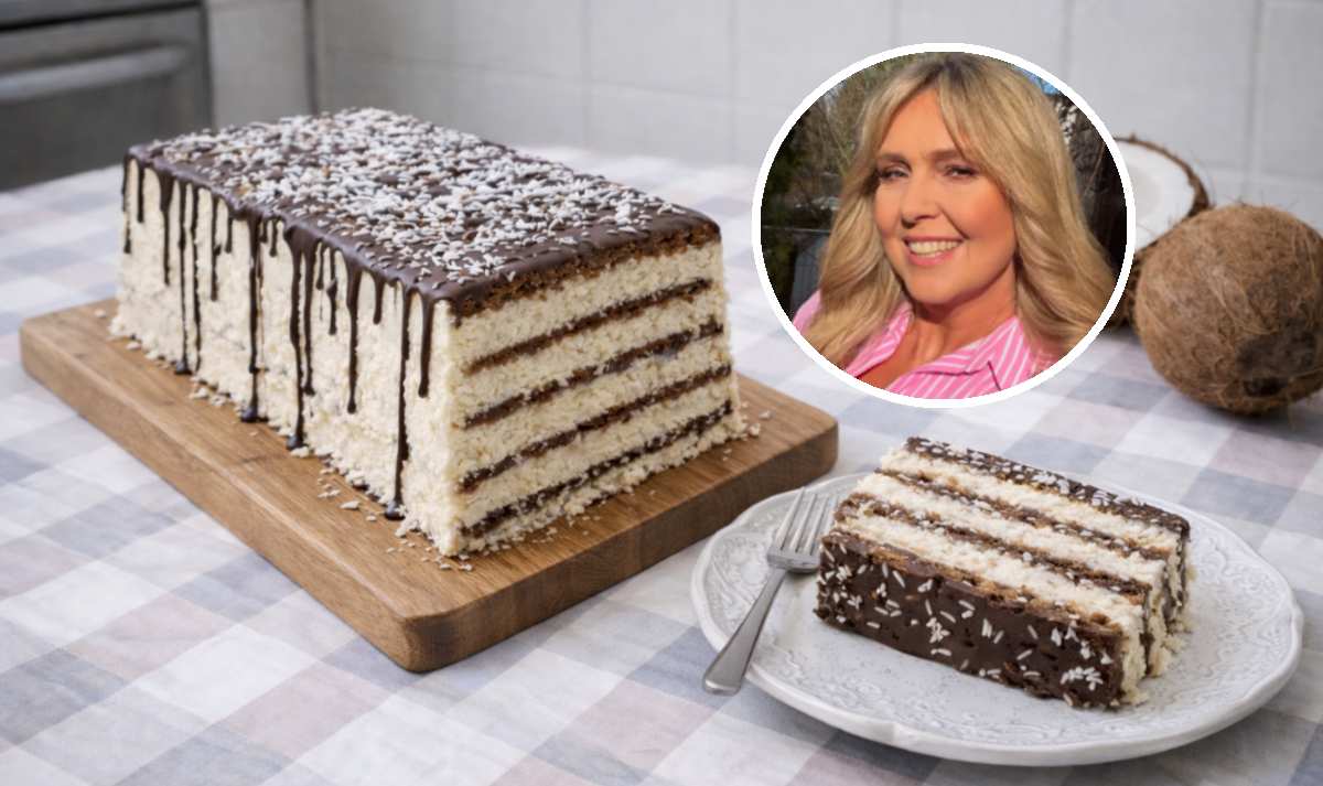 Przepis Ewy Wachowicz na kokosowe ciasto bez pieczenia