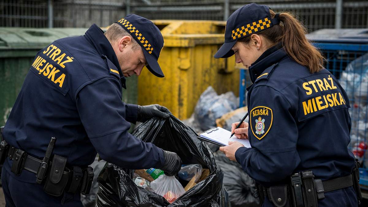 straż miejska kontroluje odpady
