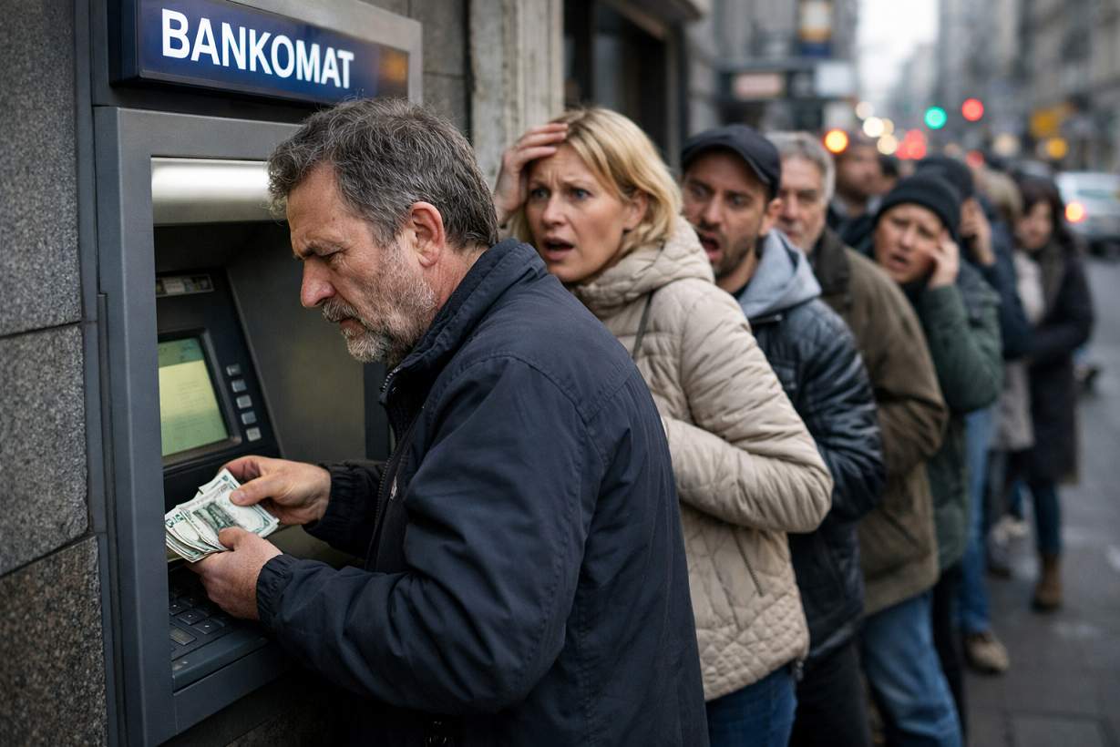 wypłata gotówki z bankomatu