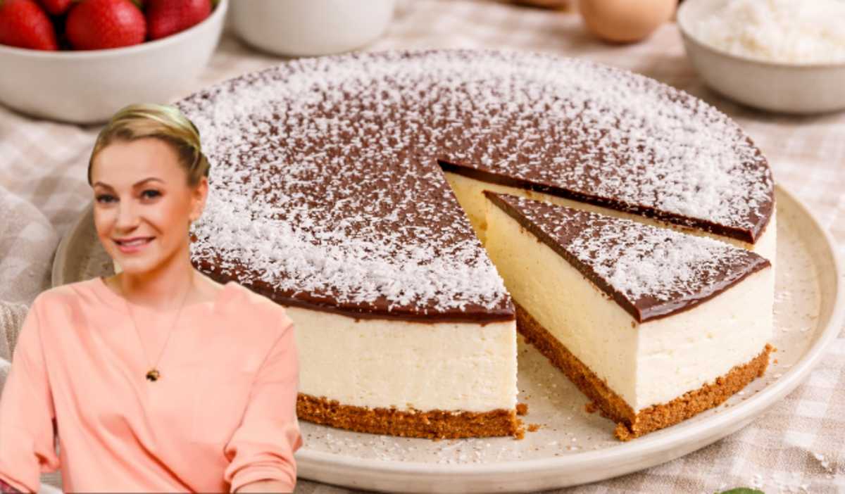 Przepis Darii Ładochy na sernik kokosowy na bezglutenowym spodzie