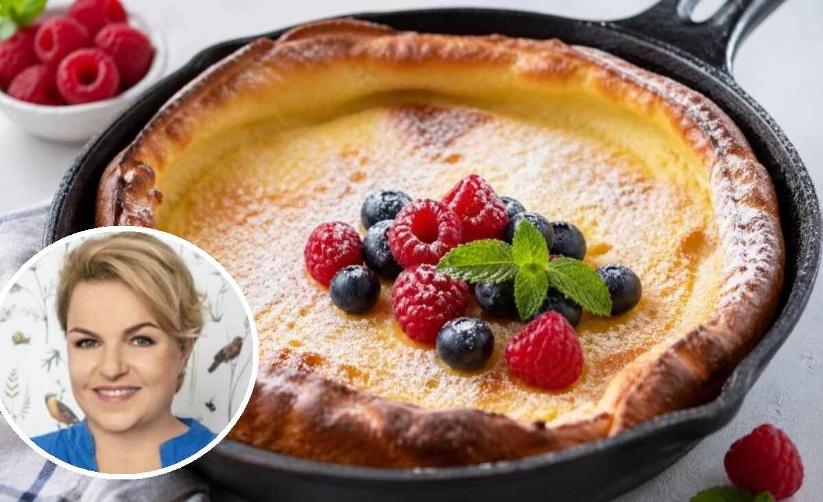 Przepis Katarzyny Bosackiej na pieczone naleśniki Dutch baby