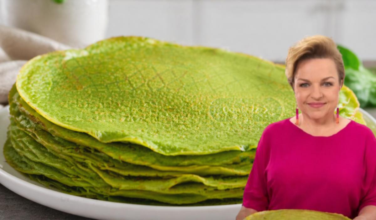 Przepis Katarzyny Bosackiej na szpinakowe naleśniki