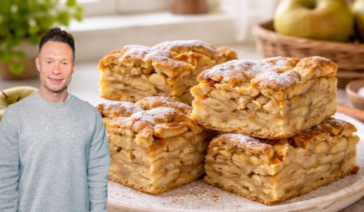 Przepis Michała Wrzoska na fit szarlotkę