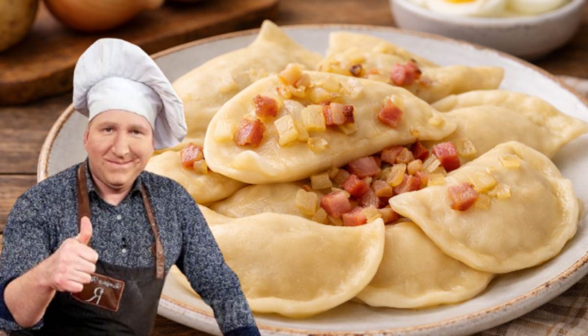Przepis Remigiusza Rączki na pierogi z farszem jajecznym