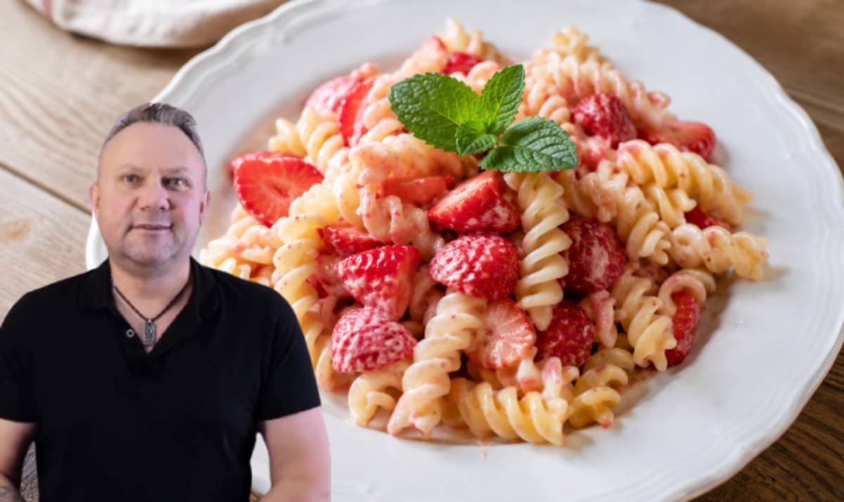Przepis Tomasza Strzelczyka na makaron z truskawkami