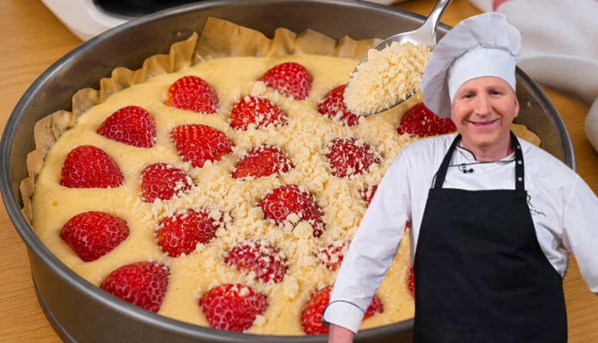 iasto jogurtowe z truskawkami - przepis Remigiusza Rączki