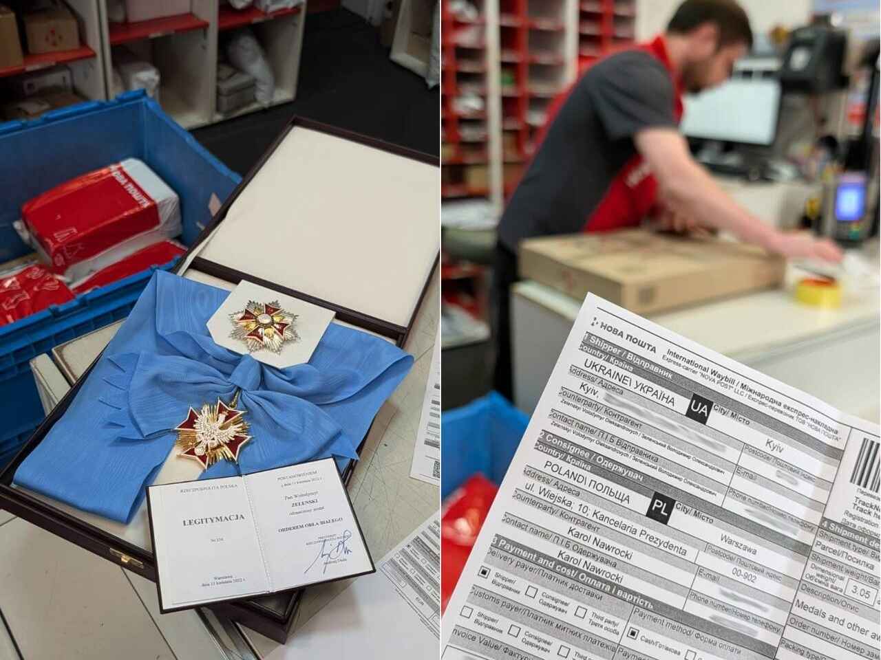 Zełeński odesłał Order Orła Białego