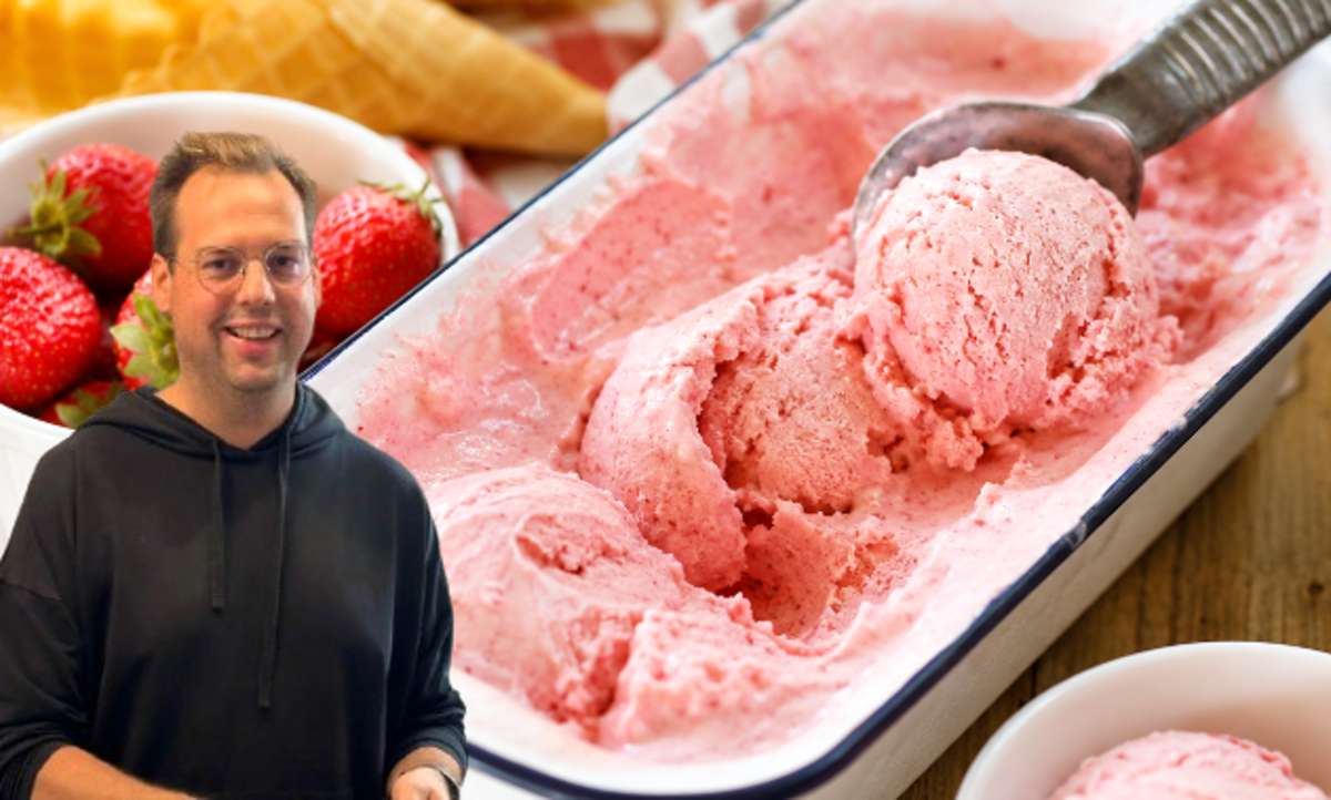 Przepis Jakuba Kuronia na domowe lody truskawkowe