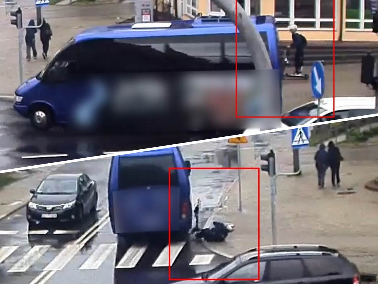17-latek na hulajnodze uderzył w busa