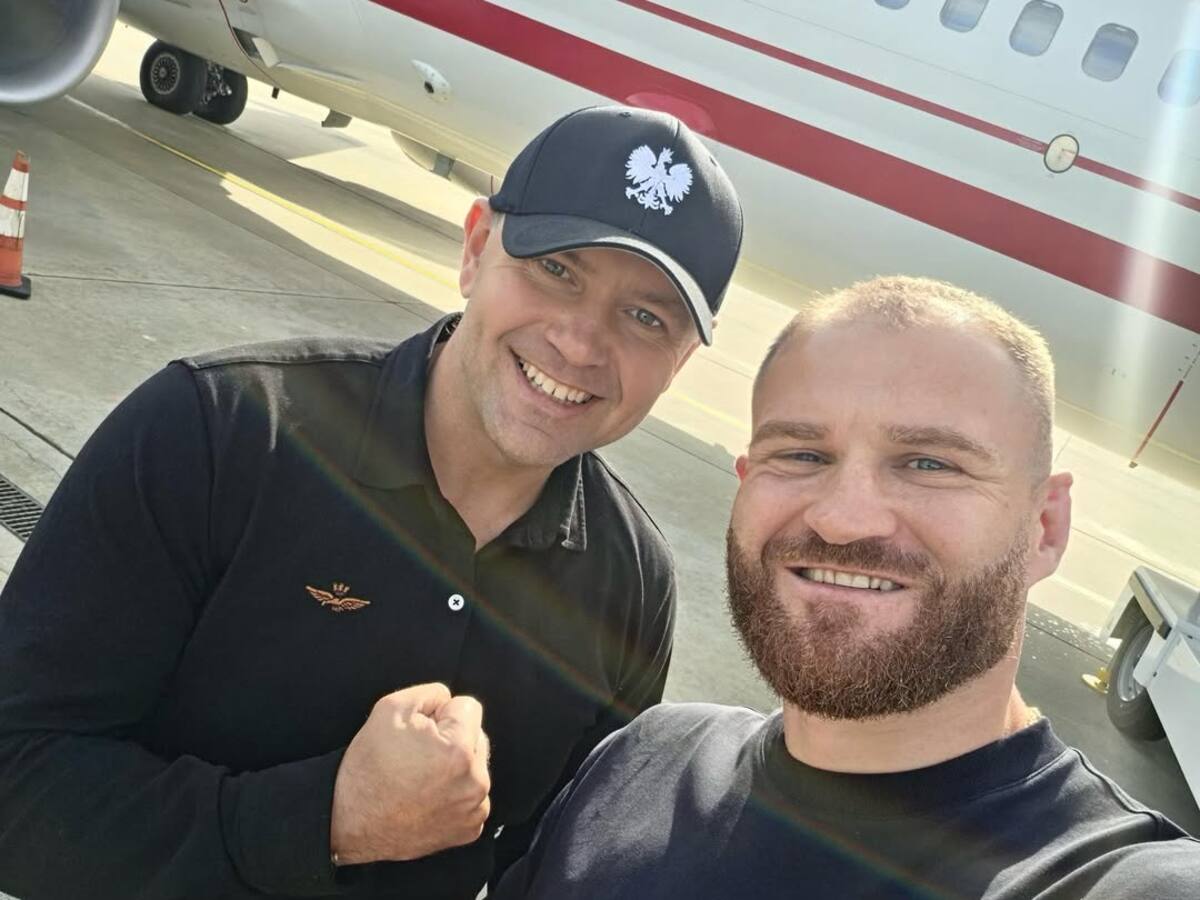 Jan Błachowicz i Karol Nawrocki na gali UFC w Białym Domu