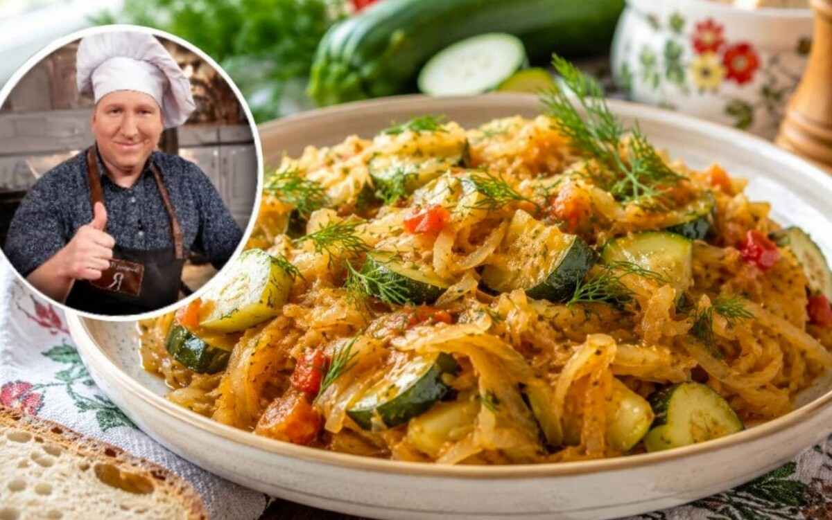 Przepis Remigiusza Rączki na śląski bigos z cukinii