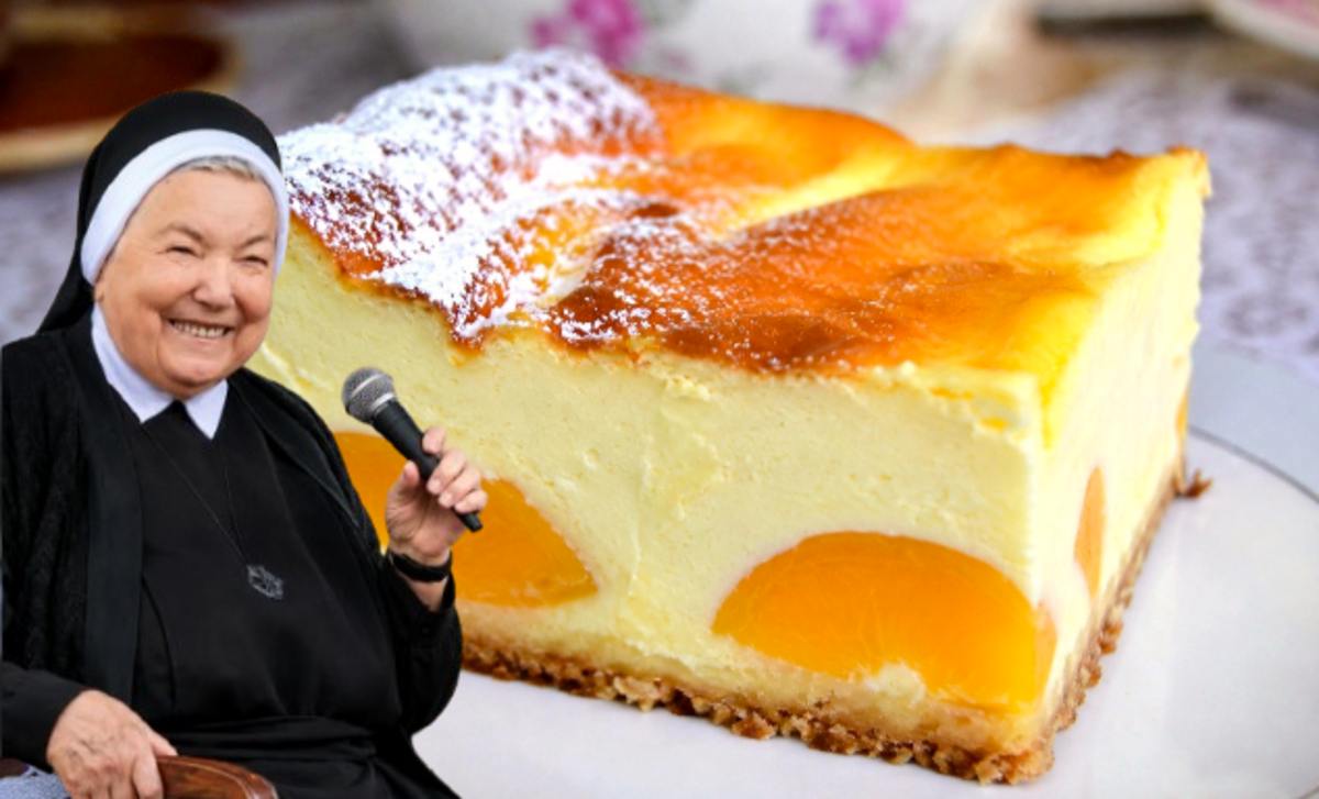 Przepis Siostry Anastazji na sernik z brzoskwiniami