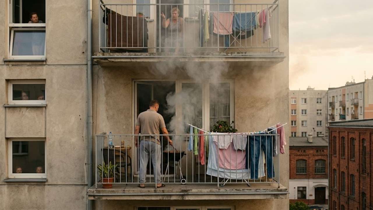 Sąsiad smrodzi Ci grillem na balkonie Przepisy stawiają sprawę jasno