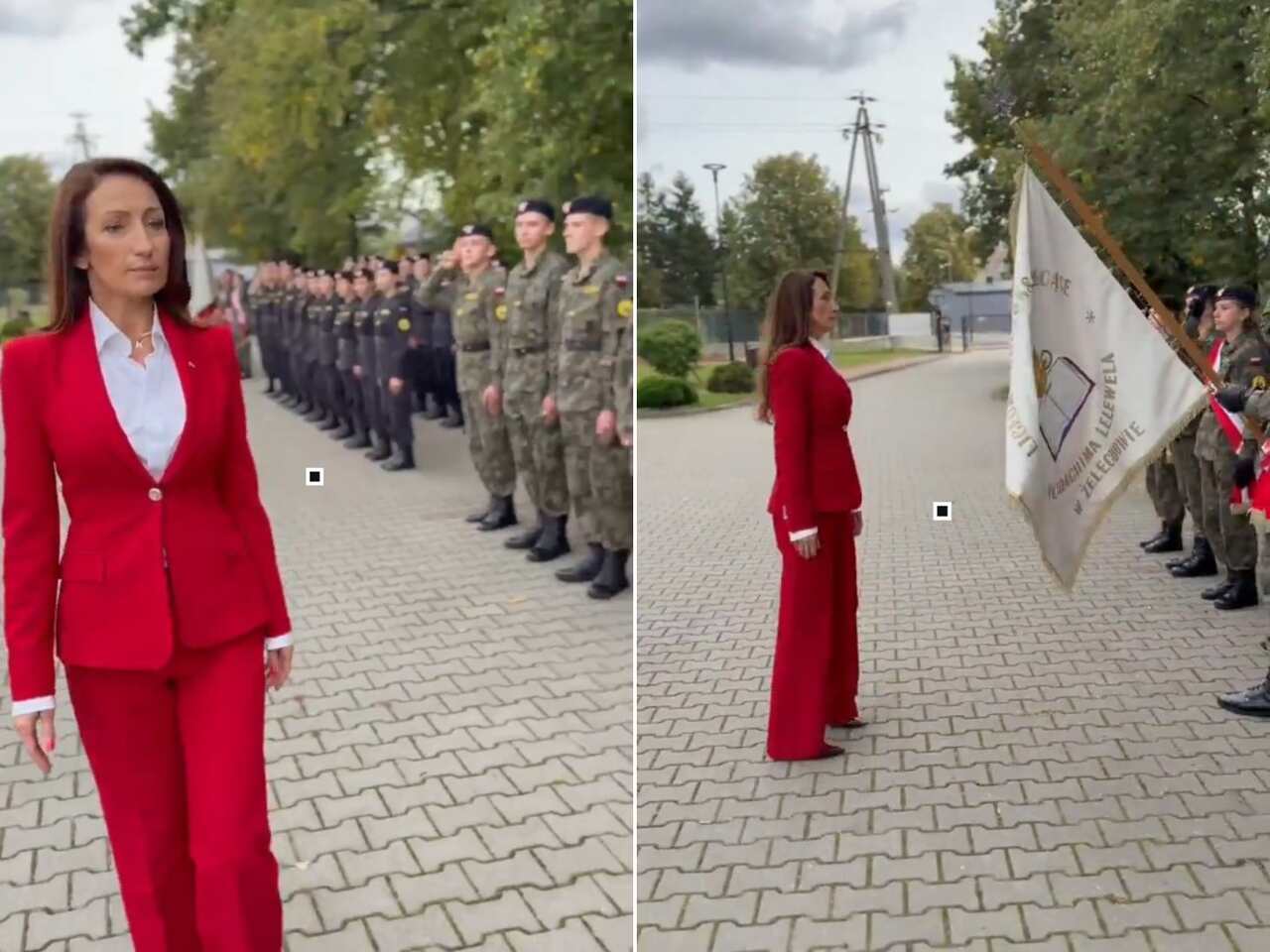 Przegląd pododdziałów kadetów