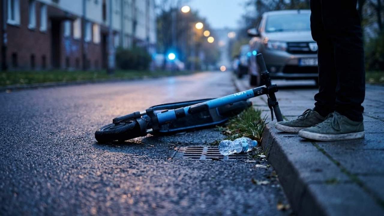 Kobieta trafiła do szpitala. Winowajcami... duet nastolatków na jednej hulajnodze