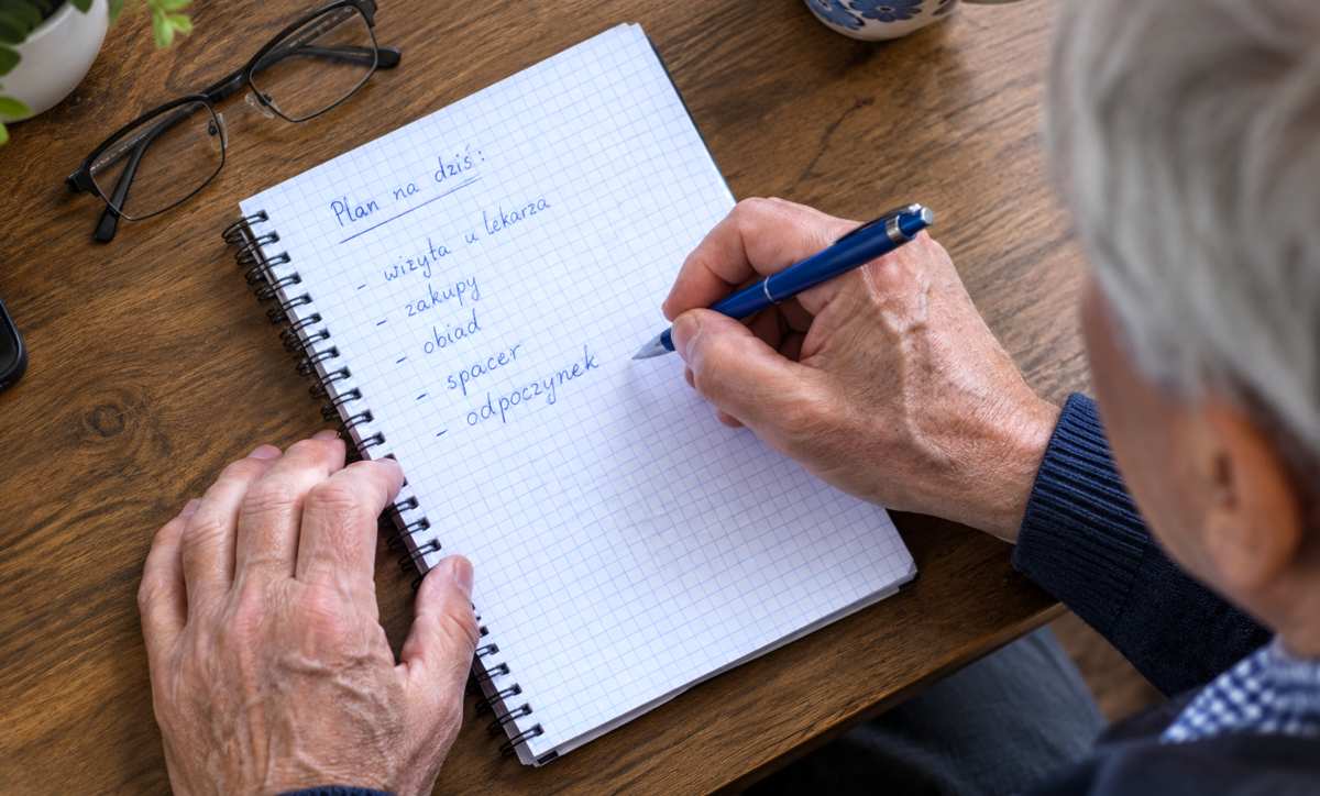 objaw choroby Parkinsona